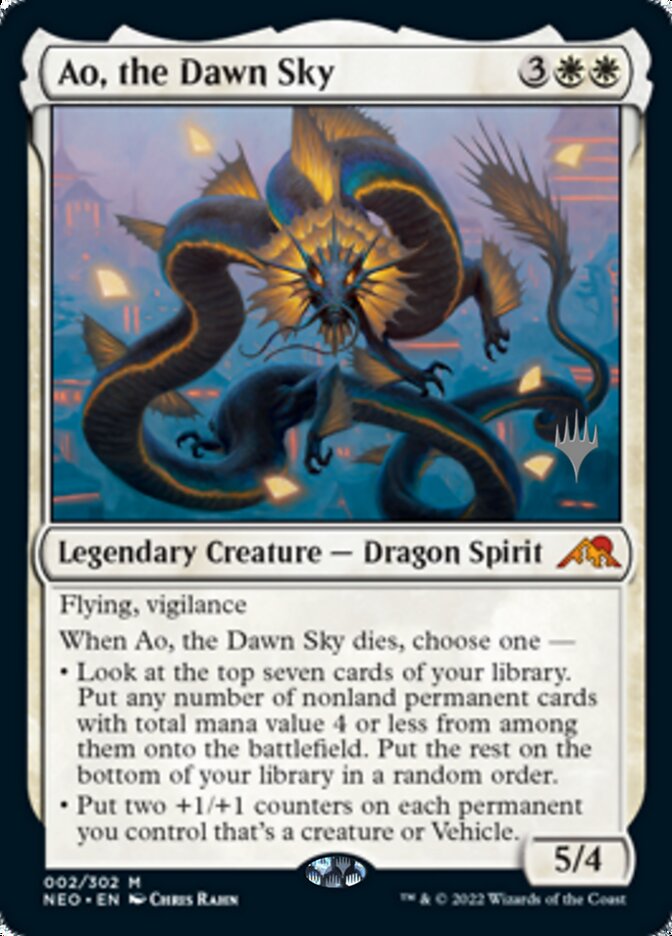 Ao, the Dawn Sky (Promo Pack) [Kamigawa: Neon Dynasty Promo Pack]