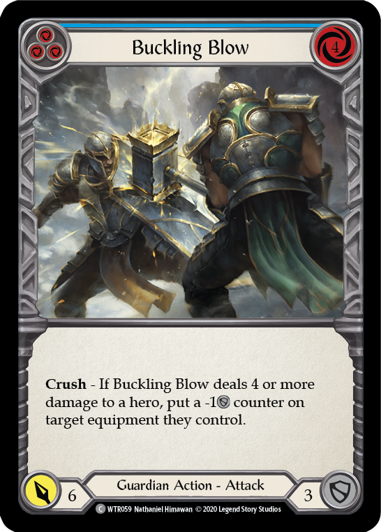 Buckling Blow (Blue) [U-WTR059] (Welcome to Rathe Unlimited) Unlimited Rainbow Foil
