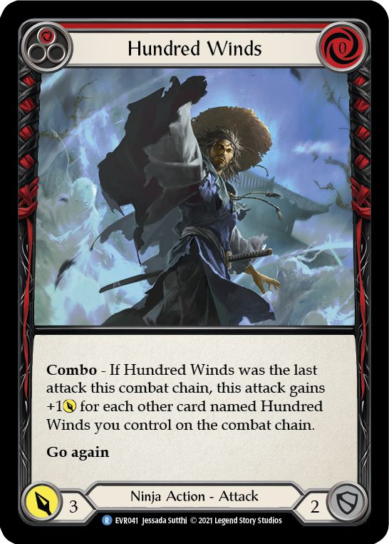 Hundred Winds (Red) [EVR041] (Everfest) 1st Edition Normal