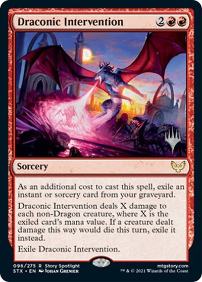 Draconic Intervention (Promo Pack) [Strixhaven: School of Mages Promo Pack]