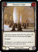 Warrior's Valor (Blue) [WTR131-R] (Welcome to Rathe) Alpha Print Rainbow Foil
