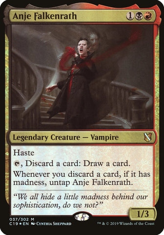 (Oversized) Anje Falkenrath [Commander 2019 Oversized]