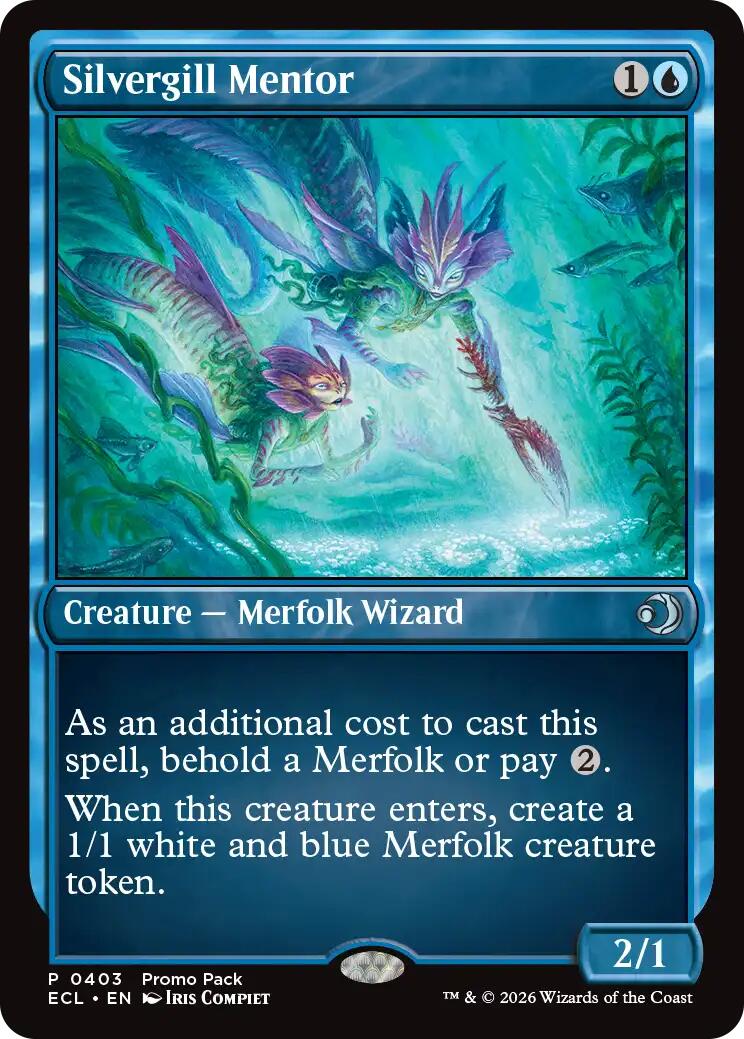 Silvergill Mentor [Lorwyn Eclipsed Promo Pack]