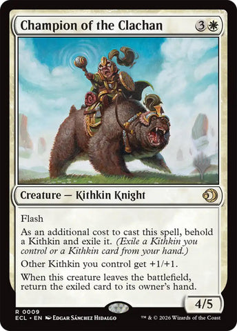 Champion of the Clachan [Lorwyn Eclipsed Promo Pack]