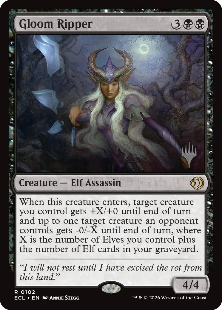 Gloom Ripper [Lorwyn Eclipsed Promo Pack]