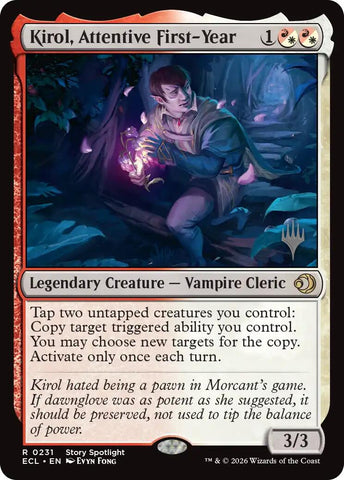 Kirol, Attentive First-Year [Lorwyn Eclipsed Promo Pack]