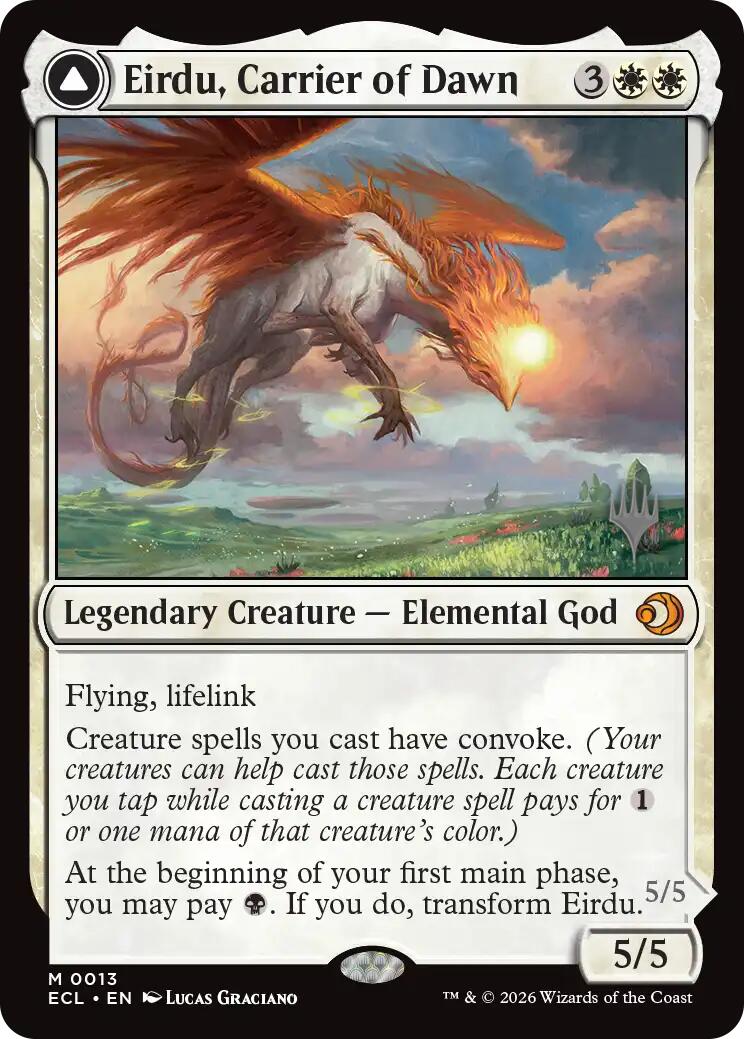 Eirdu, Carrier of Dawn [Lorwyn Eclipsed Promo Pack]