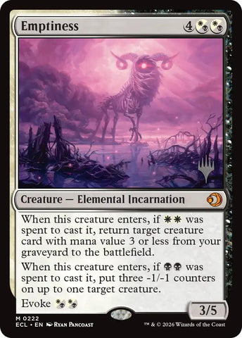 Emptiness [Lorwyn Eclipsed Promo Pack]