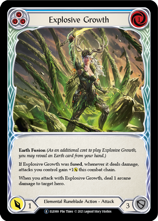 Explosive Growth (Blue) [U-ELE069] (Tales of Aria Unlimited) Unlimited Normal