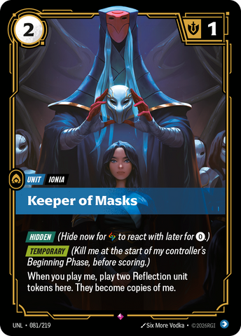 front of card Keeper of Masks [Unleashed] 081/219