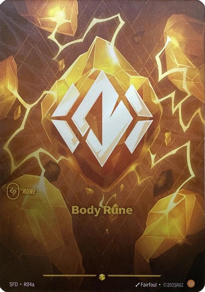 front of card Body Rune (R04a) [Spiritforged] 