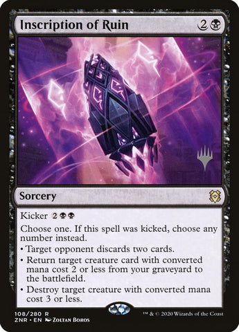 Inscription of Ruin (Promo Pack) [Zendikar Rising Promo Pack]