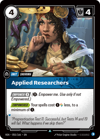 front of card Applied Researchers [Vendetta] 055/166
