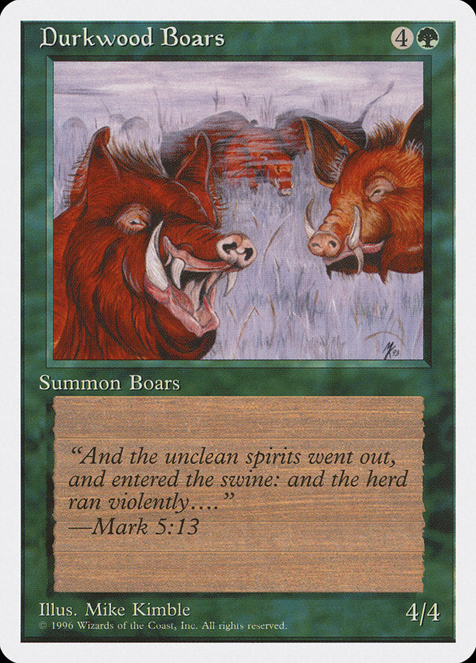 Durkwood Boars (4th Ed 1996 Dated) [Introductory Two-Player Set]