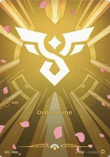 front of card Order Rune (R06b) [Spiritforged] 