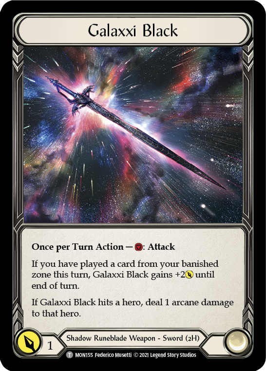 Chane // Galaxxi Black [MON154 // MON155] (Monarch) 1st Edition Normal