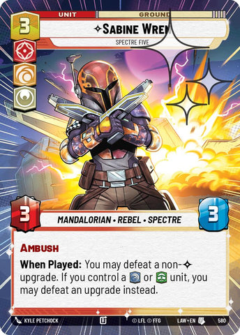 Sabine Wren - Spectre Five (580) (Hyperspace Foil) (580) [A Lawless Time]
