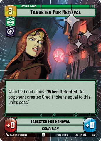 Targeted for Removal (643) (Hyperspace Foil) (643) [A Lawless Time]