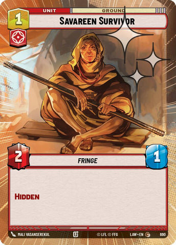 Savareen Survivor (690) (Hyperspace Foil) (690) [A Lawless Time]