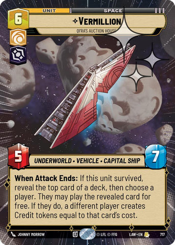 Vermillion - Qi'Ra's Auction House (717) (Hyperspace Foil) (717) [A Lawless Time]