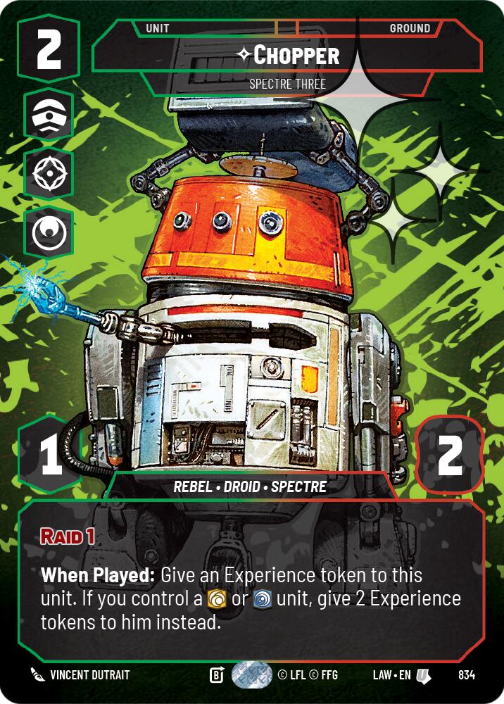 Chopper - Spectre Three (Prestige Foil) (834) (834) [A Lawless Time]