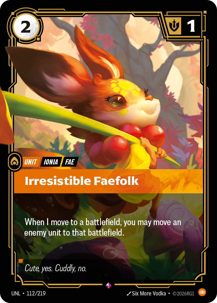 front of card Irresistible Faefolk [Unleashed] 112/219