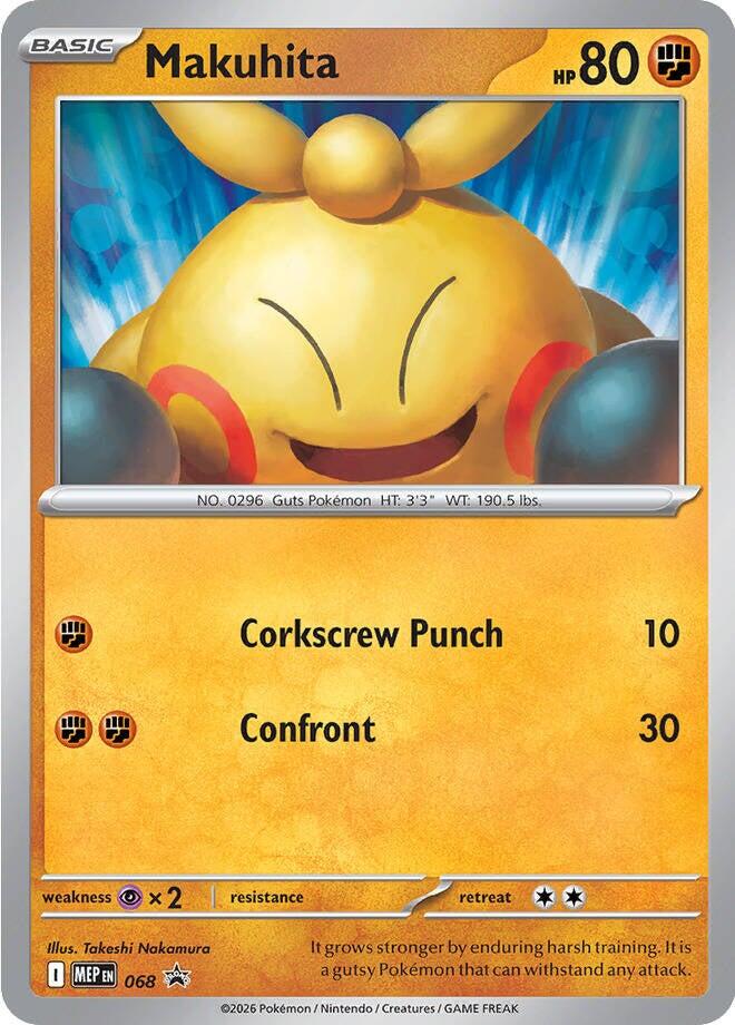 Makuhita (068) (Cosmos Holo) [Mega Evolutions: Black Star Promos]