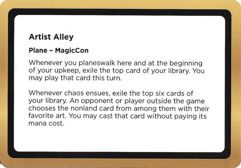 (Oversized) Artist Alley (Black Lotus Unknown Planechase) [Oversize Cards]