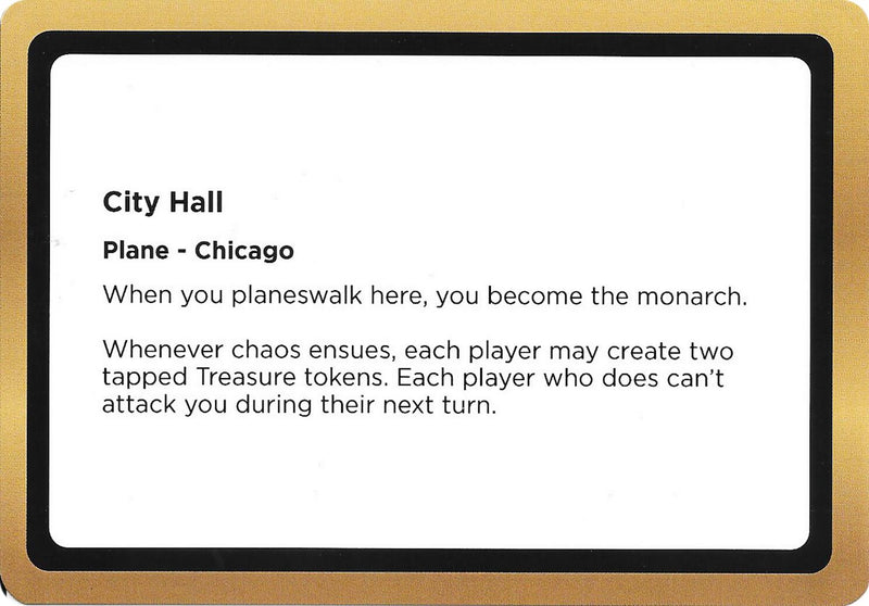 (Oversized) City Hall (Black Lotus Unknown Planechase) [Oversize Cards]