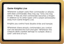 (Oversized) Game Knights Live (Black Lotus Unknown Planechase) [Oversize Cards]