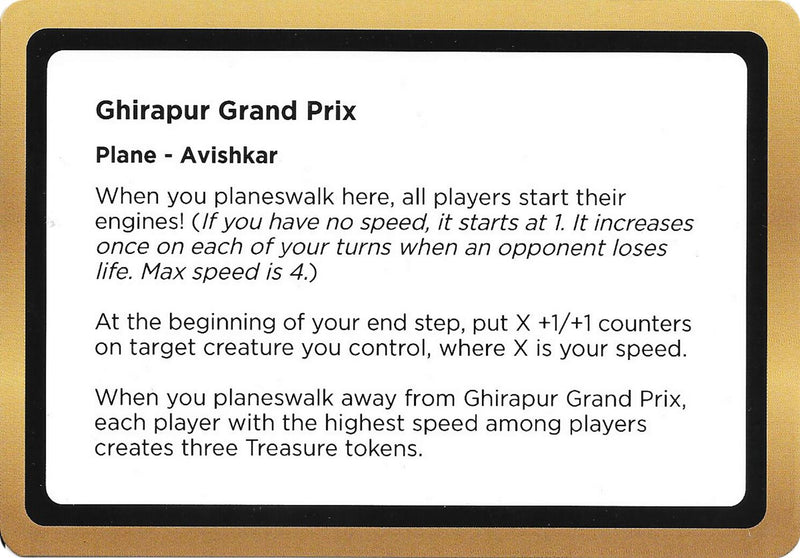 (Oversized) Ghirapur Grand Prix (Black Lotus Unknown Planechase) [Oversize Cards]