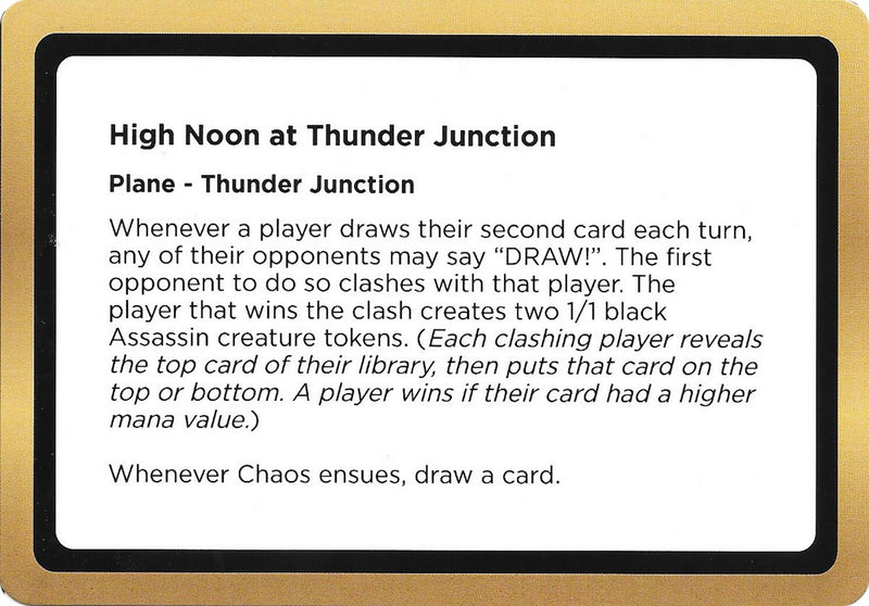 (Oversized) High Noon at Thunder Junction (Black Lotus Unknown Planechase) [Oversize Cards]