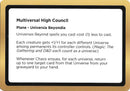 (Oversized) Multiversal High Council (Black Lotus Unknown Planechase) [Oversize Cards]
