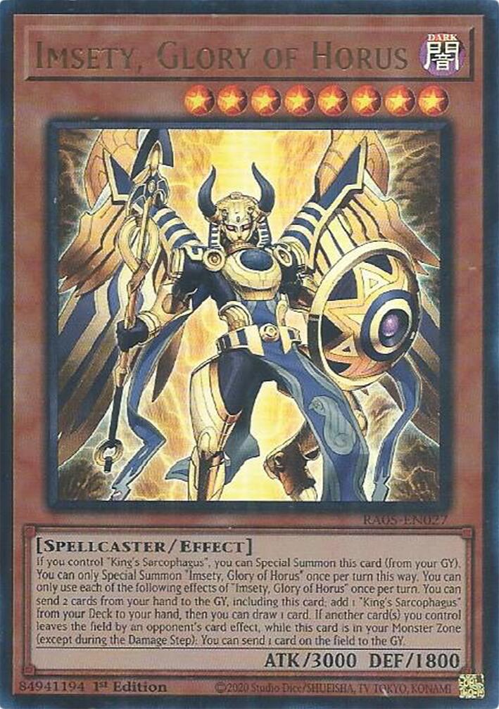 Imsety, Glory of Horus (Ultra Rare) [RA05-EN027] Ultra Rare