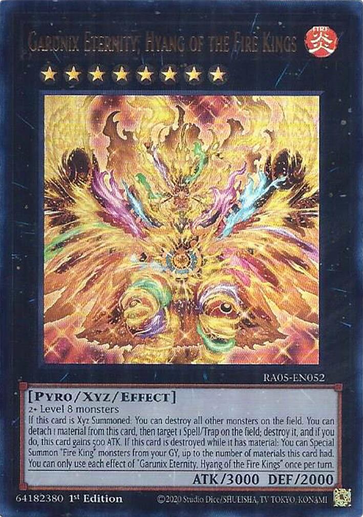 Garunix Eternity, Hyang of the Fire Kings (Ultra Rare) [RA05-EN052] Ultra Rare