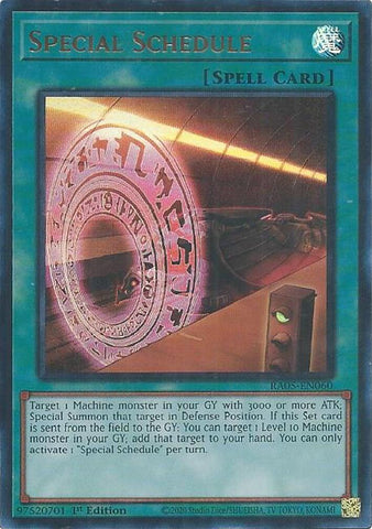 Special Schedule (Ultra Rare) [RA05-EN060] Ultra Rare