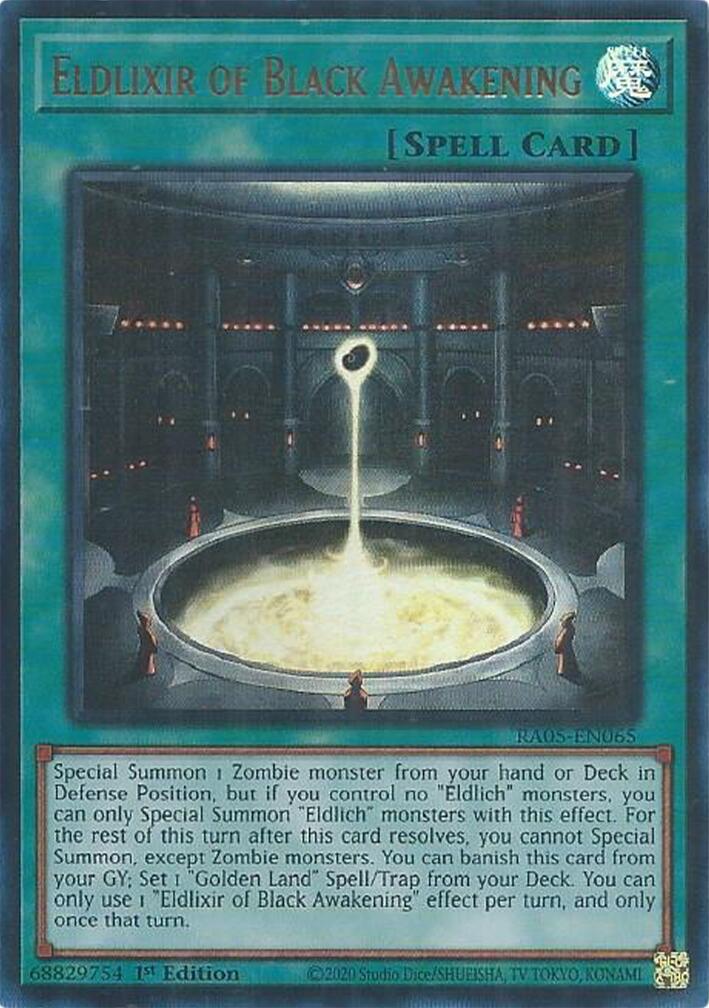 Eldlixir of Black Awakening (Ultra Rare) [RA05-EN065] Ultra Rare
