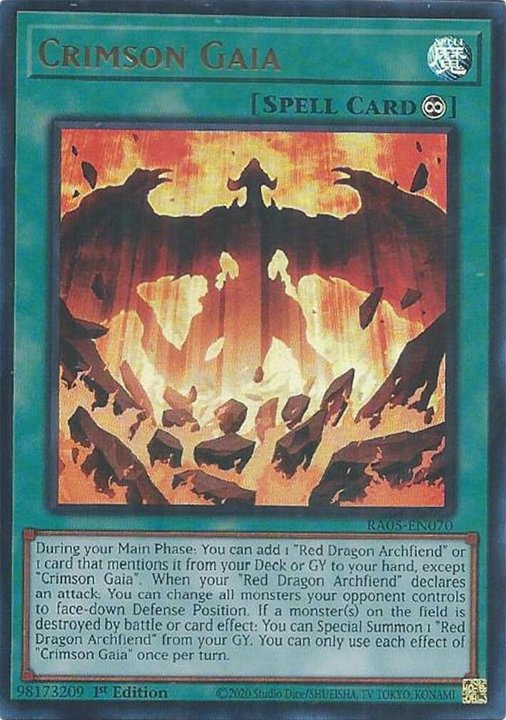 Crimson Gaia (Ultra Rare) [RA05-EN070] Ultra Rare