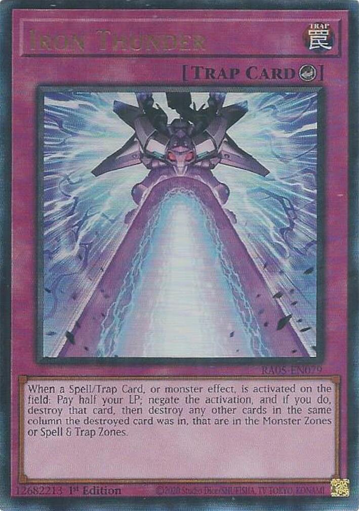 Iron Thunder (Ultimate Rare) [RA05-EN079] Ultimate Rare