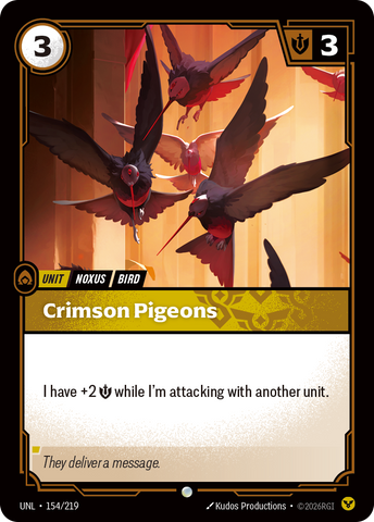 front of card Crimson Pigeons [Unleashed] 154/219