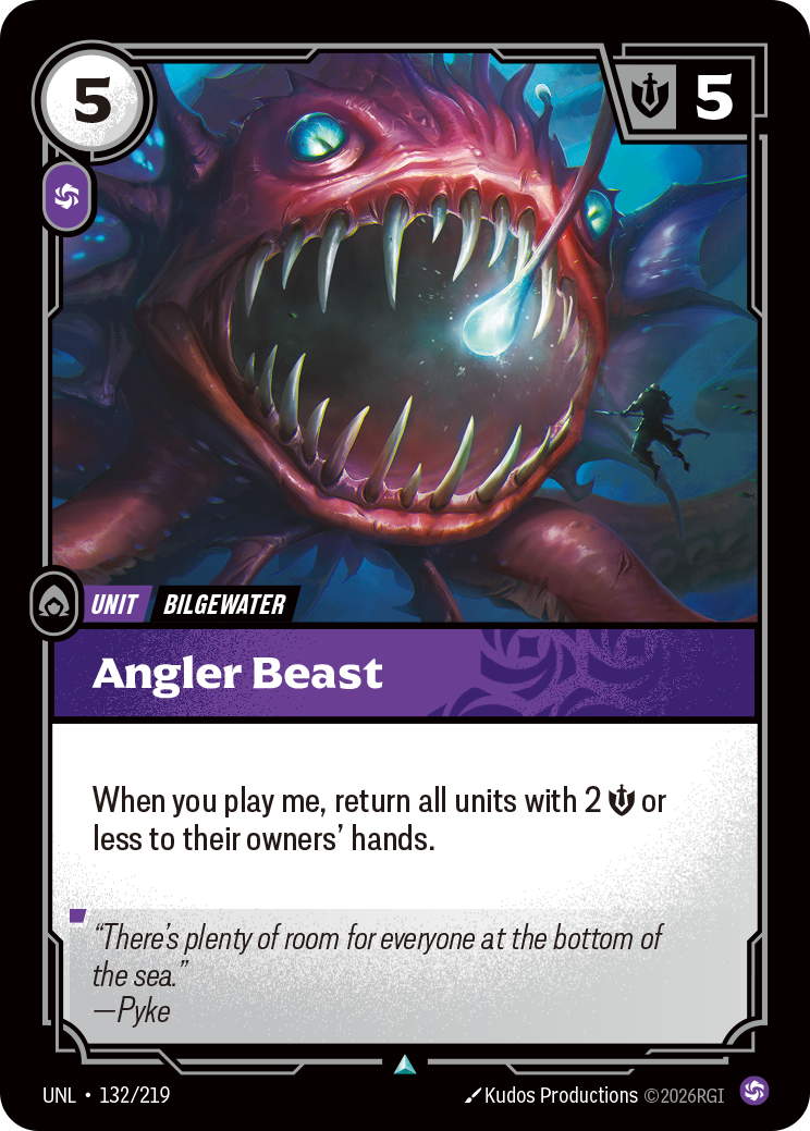 front of card Angler Beast [Unleashed] 132/219