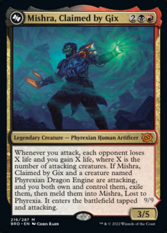 Mishra, Claimed by Gix (Promo Pack) [The Brothers' War Promo Pack]