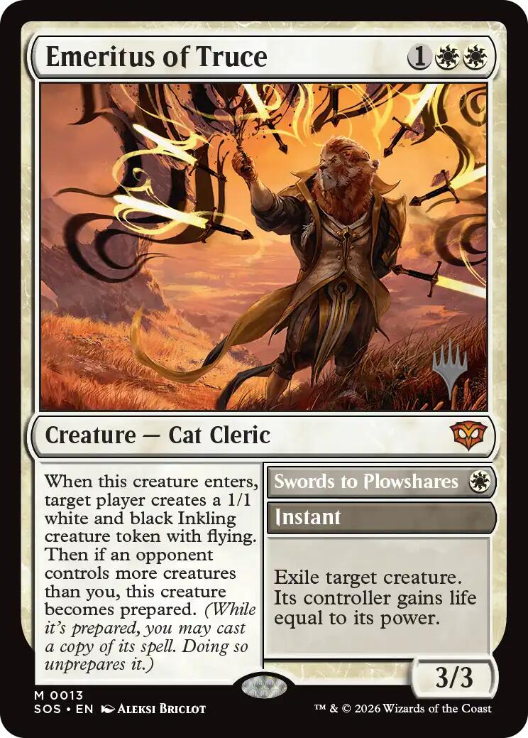 Emeritus of Truce [Secrets of Strixhaven Promo Pack]