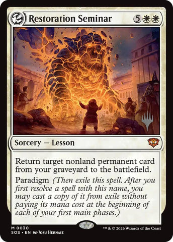 Restoration Seminar [Secrets of Strixhaven Promo Pack]