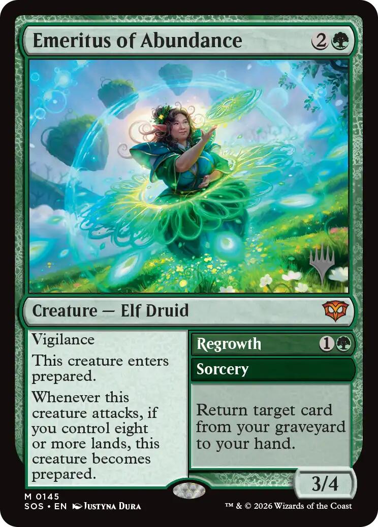 Emeritus of Abundance [Secrets of Strixhaven Promo Pack]