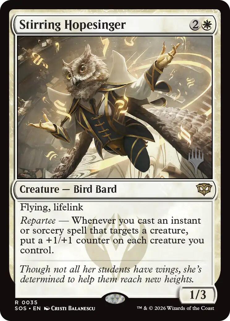 Stirring Hopesinger [Secrets of Strixhaven Promo Pack]