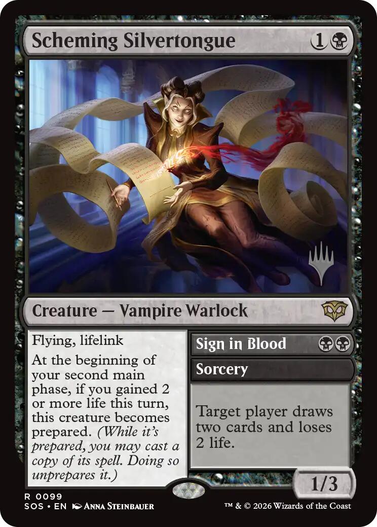 Scheming Silvertongue [Secrets of Strixhaven Promo Pack]