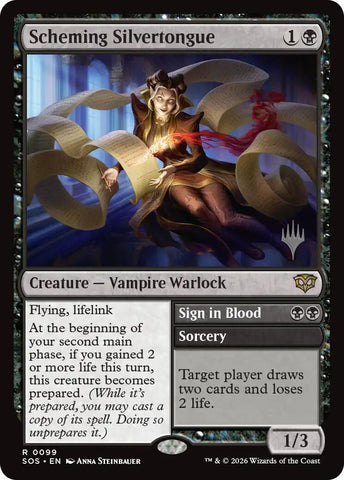 Scheming Silvertongue [Secrets of Strixhaven Promo Pack]