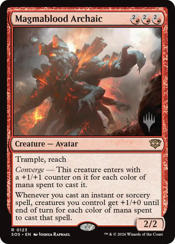 Magmablood Archaic [Secrets of Strixhaven Promo Pack]