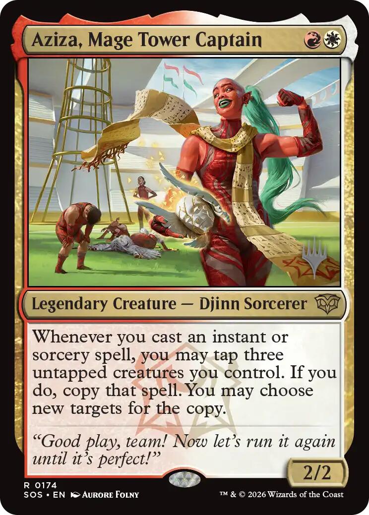 Aziza, Mage Tower Captain [Secrets of Strixhaven Promo Pack]